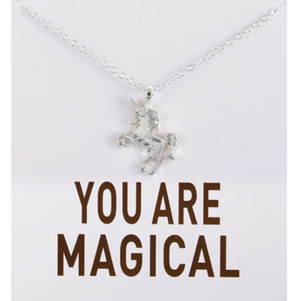 ☀️ Silver Unicorn Necklace 🦄